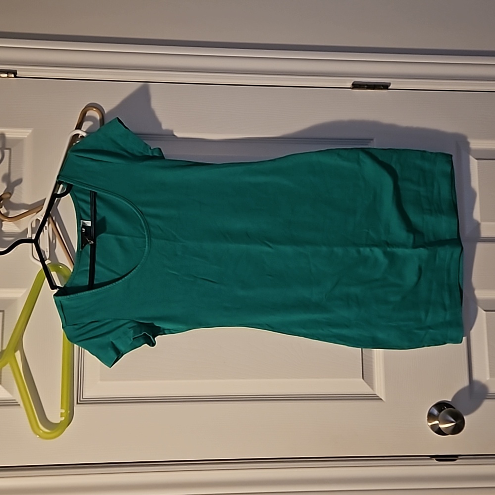 H&M Basic green mini dress